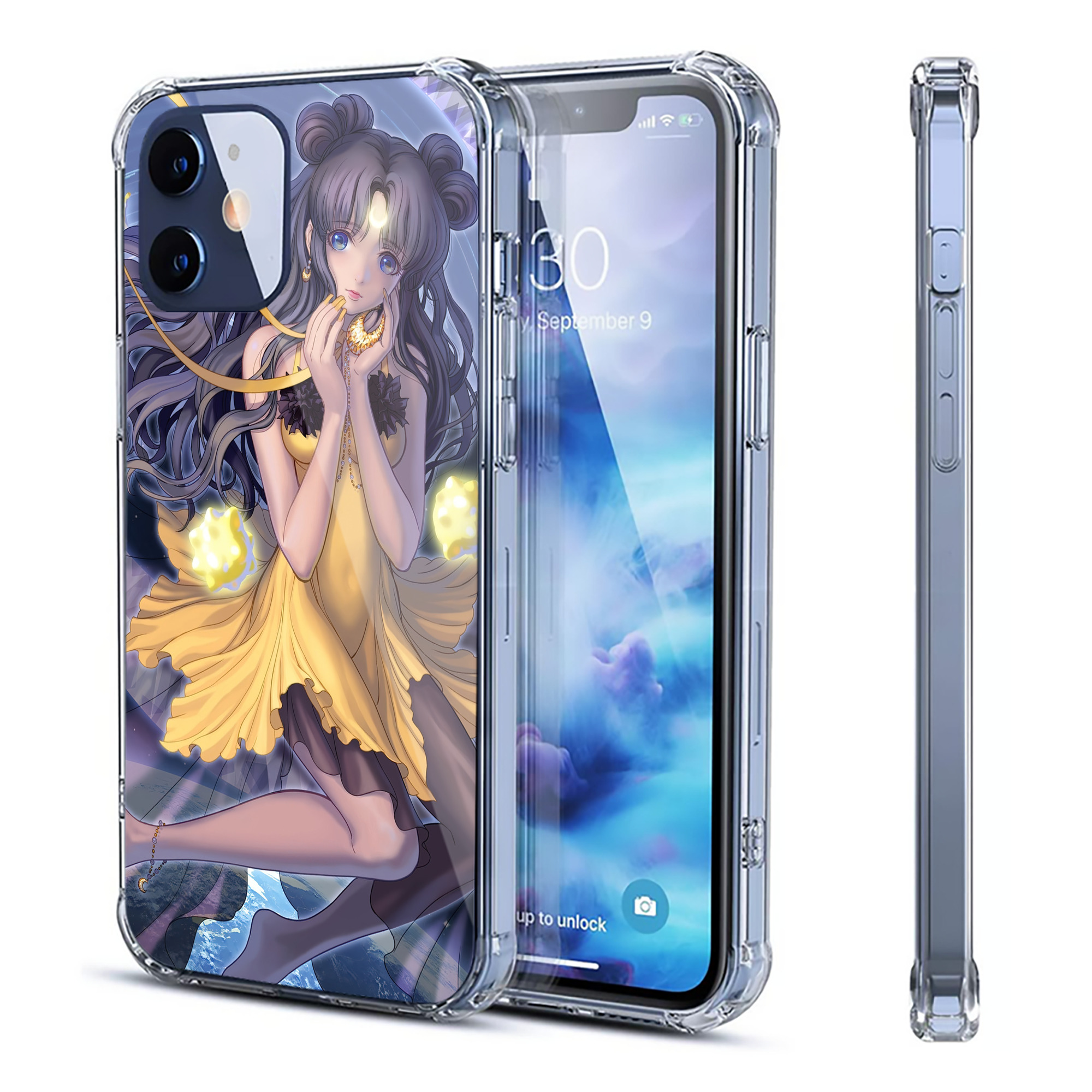 （画像用） 美少女戦士セーラームーン Sailor Moon 【iPhone 12シリーズ対応】透明スマホケース（クリアソフトケース）